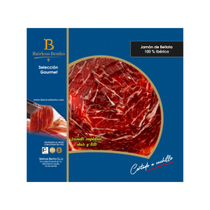 Caja 12 sobres Jamón de Bellota 100% Ibérico Loncheado a cuchillo